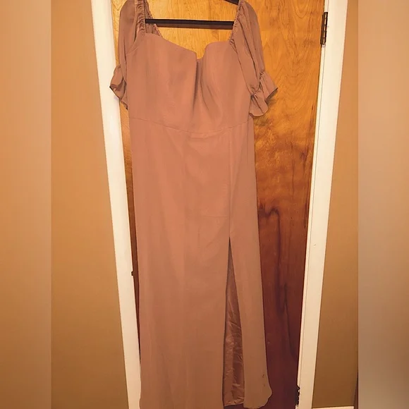 Revelry | Dresses | Revelry Maeve Chiffon Bridesmaid Dress In Desert Rose |  Poshmark